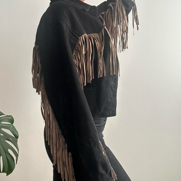 Vintage Morganwear Black Denim Jacket - Picture 5 of 8